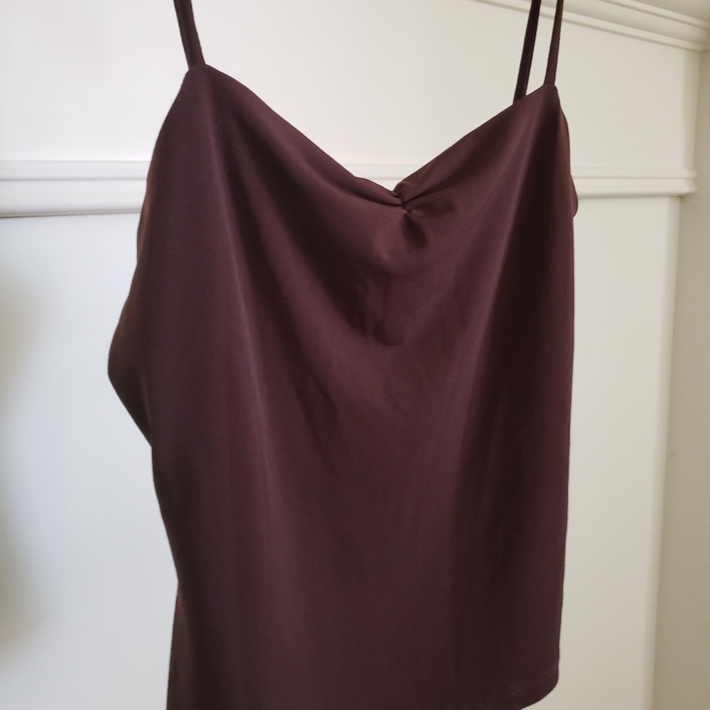 RARE VINTAGE Brown Minimal Top - Picture 4 of 6